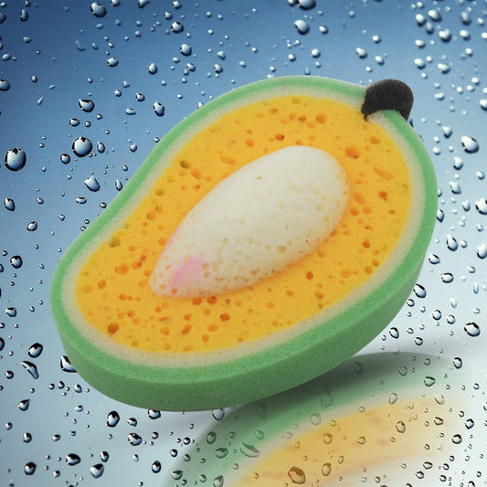 Multipurpose Mango Dish Sponge: Cleans Kitchen & Bath (Soft & Durable, 1 Pc) - infinityexculsivestore.com