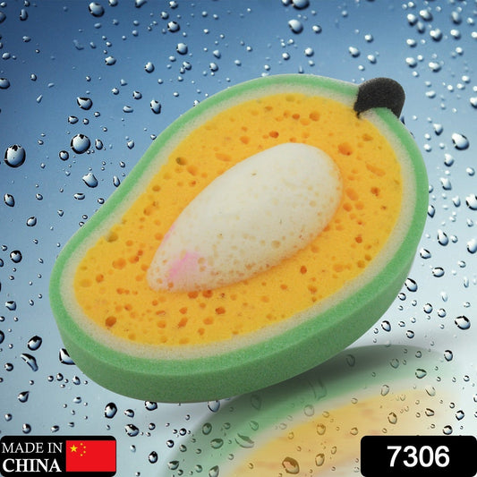 Multipurpose Mango Dish Sponge: Cleans Kitchen & Bath (Soft & Durable, 1 Pc) - infinityexculsivestore.com