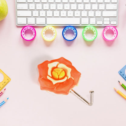 Multipurpose Mix Design Self Adhesive Wall Hooks Load Capacity Up to 1 Kg (Mix Design \ 1 Pc) - infinityexculsivestore.com