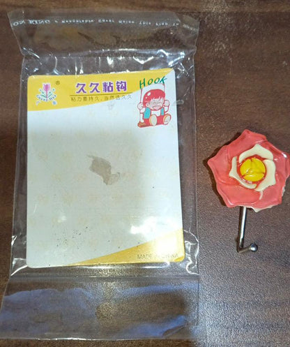 Multipurpose Mix Design Self Adhesive Wall Hooks Load Capacity Up to 1 Kg (Mix Design \ 1 Pc) - infinityexculsivestore.com
