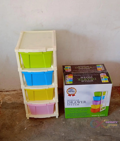 Multipurpose Modular Drawer Organizer Storage Box - 4 Layers - infinityexculsivestore.com
