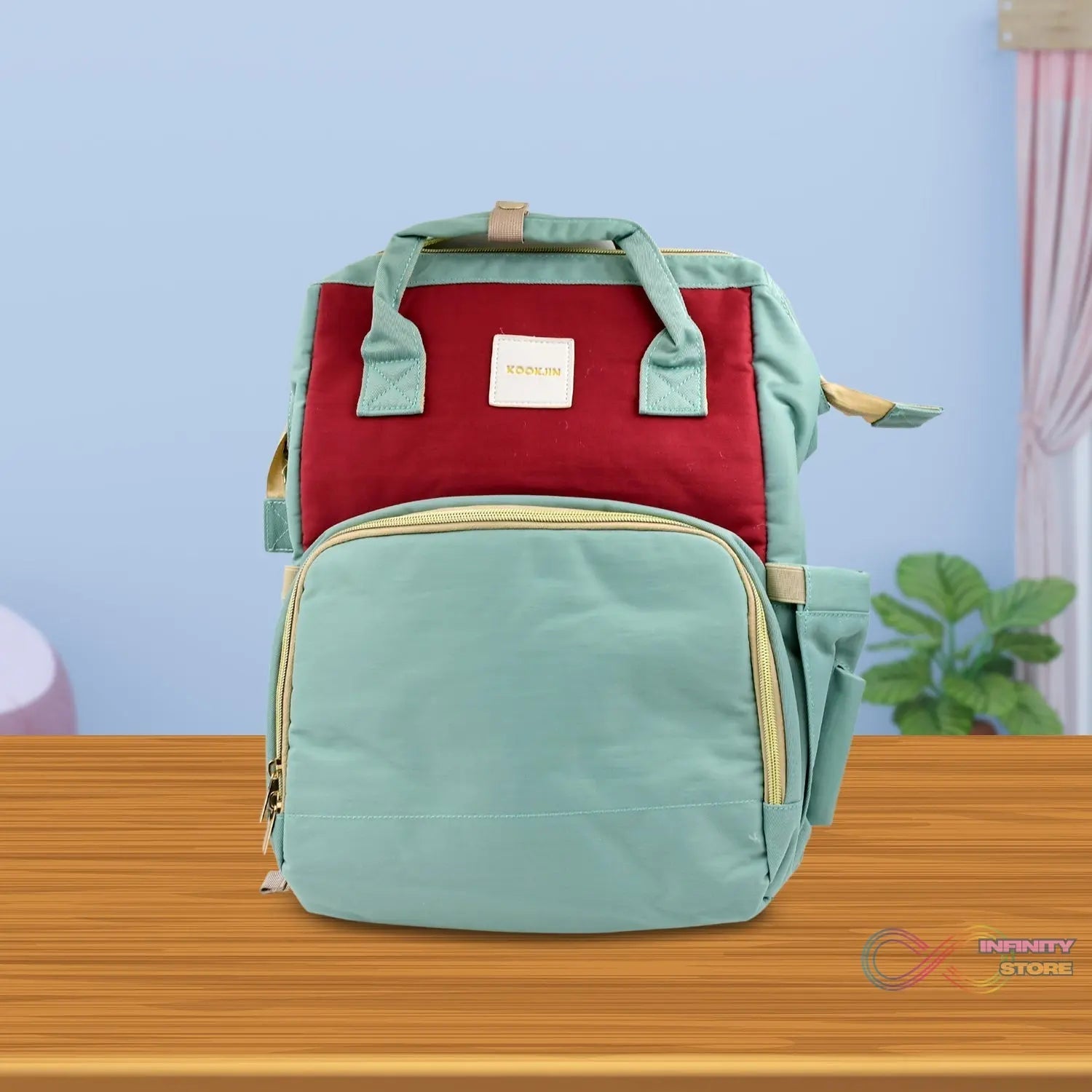 Multipurpose Mom's Backpack Diaper Bag (1 Pc / 14 Pocket / Small) - infinityexculsivestore.com