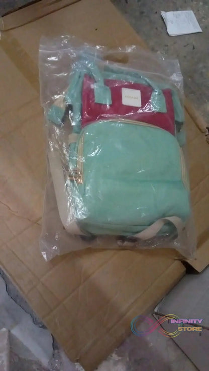 Multipurpose Mom's Backpack Diaper Bag (1 Pc / 14 Pocket / Small) - infinityexculsivestore.com