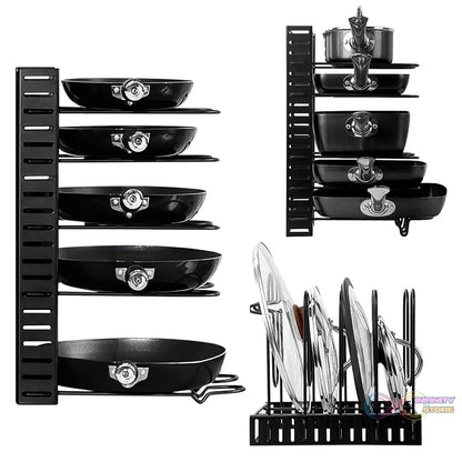 Multipurpose Pan & Pot Organizer Rack (1 Pc) - infinityexculsivestore.com