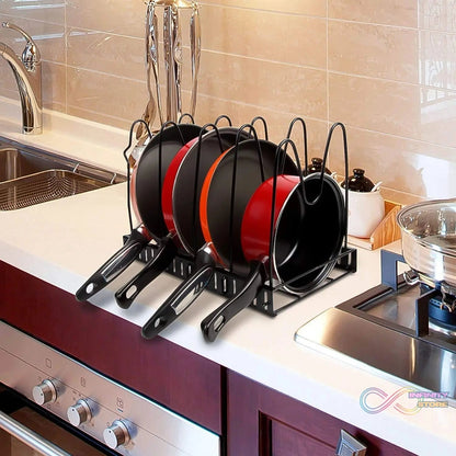 Multipurpose Pan & Pot Organizer Rack (1 Pc) - infinityexculsivestore.com