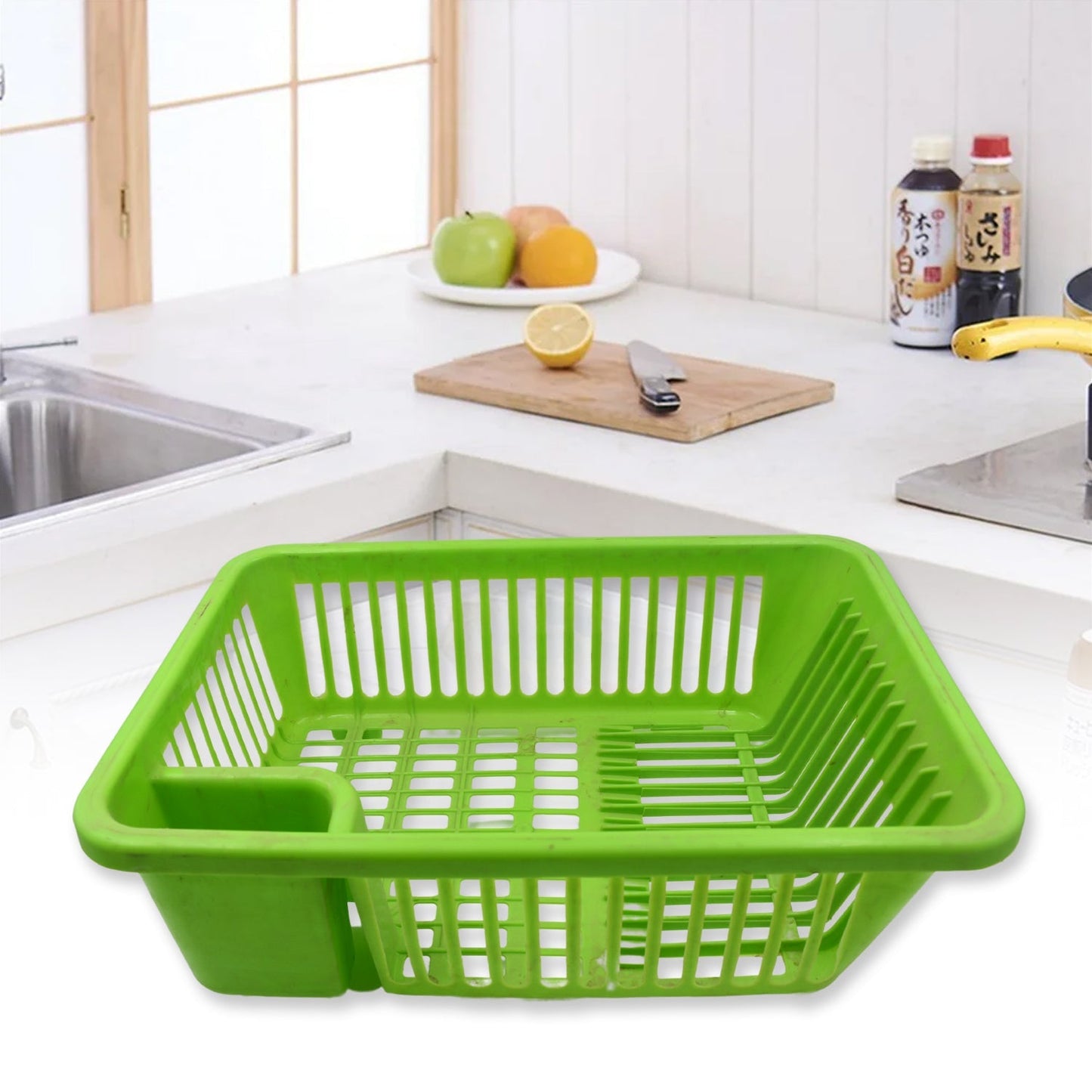 Multipurpose Plastic Kitchen Basket, Dish, Vegetables and Fruits Washing, Laundry cloath Multipupose Organizer Basket (43x30 Cm) - infinityexculsivestore.com