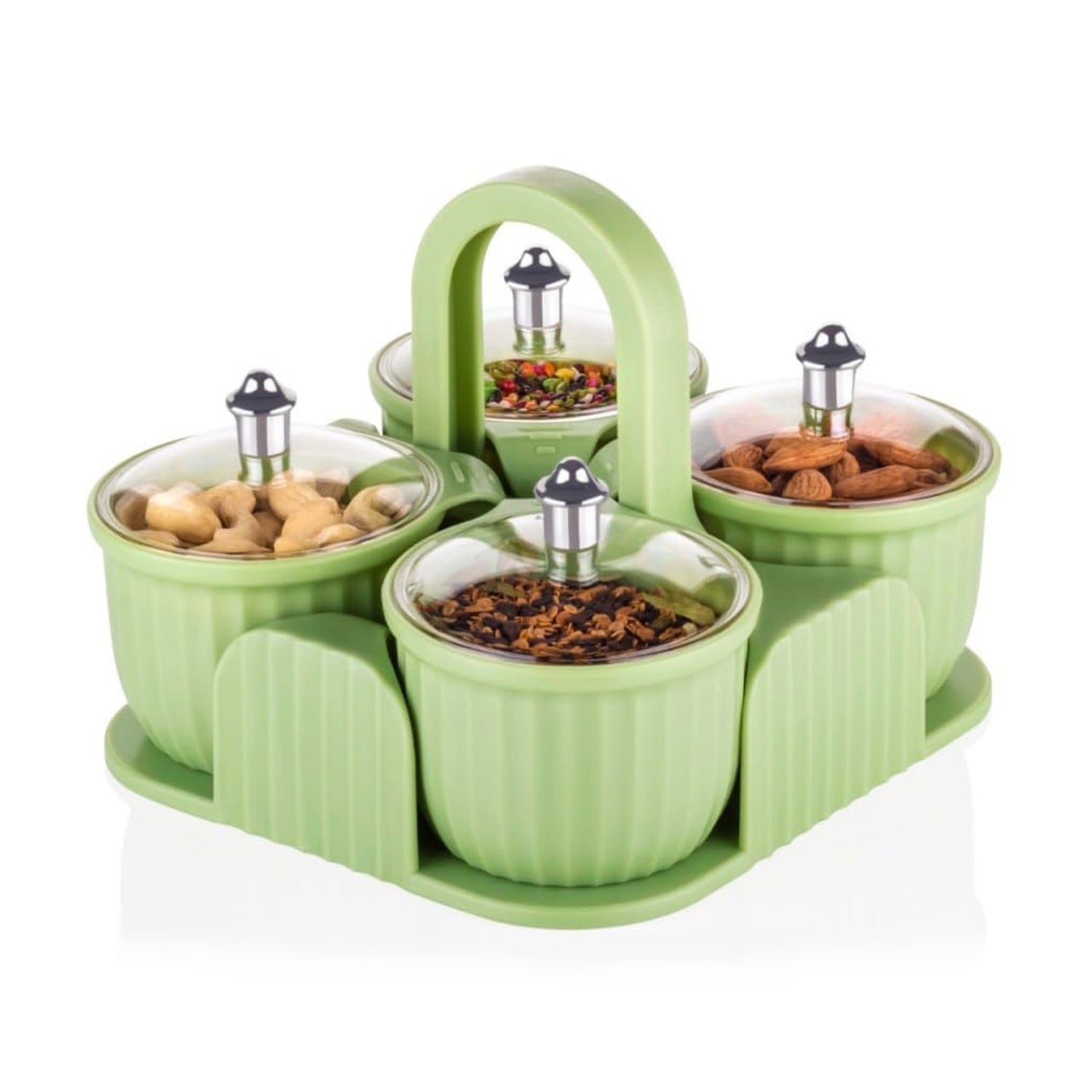 Multipurpose Plastic Storage Container Set: Kitchen Jars, Spices, Cookies - infinityexculsivestore.com