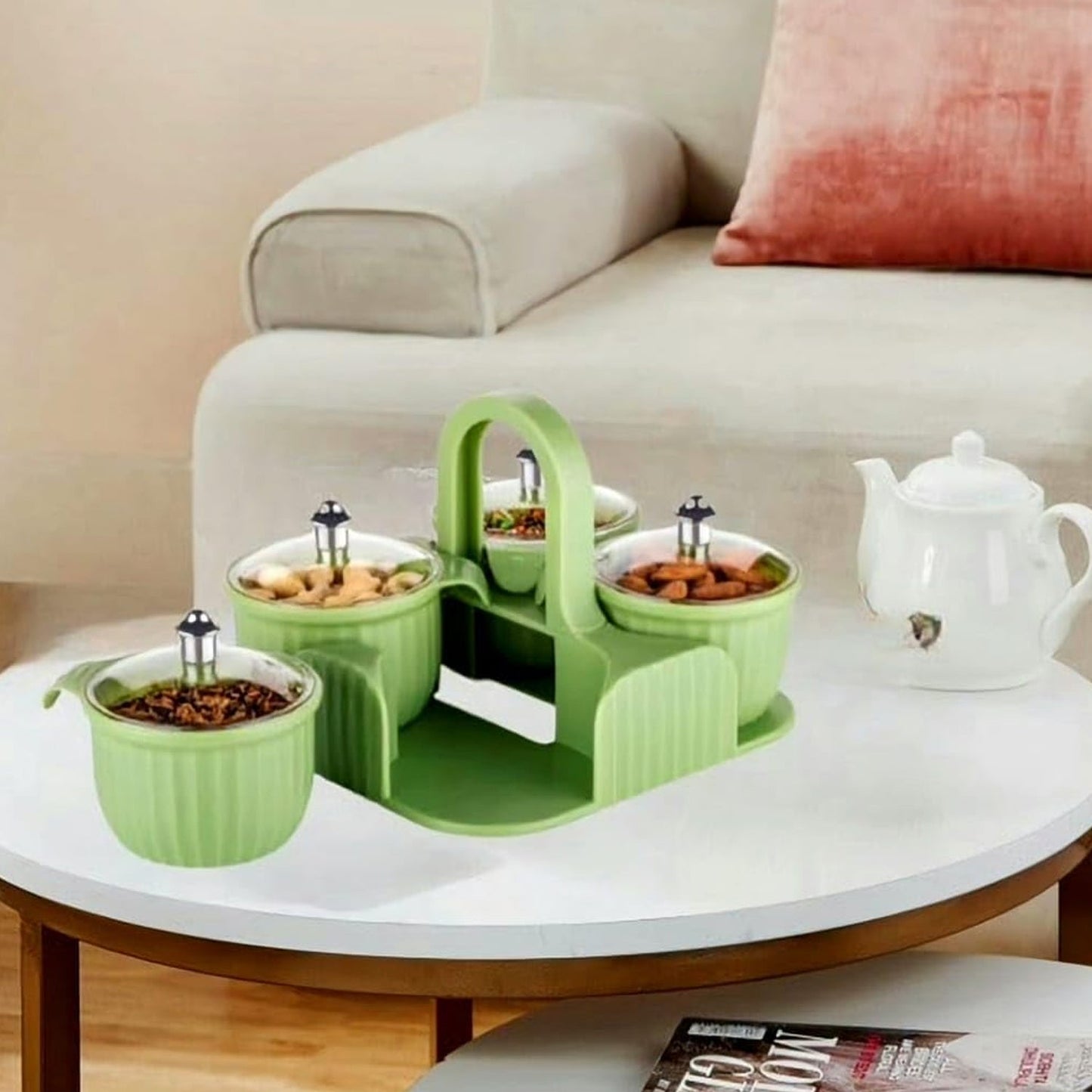 Multipurpose Plastic Storage Container Set: Kitchen Jars, Spices, Cookies - infinityexculsivestore.com