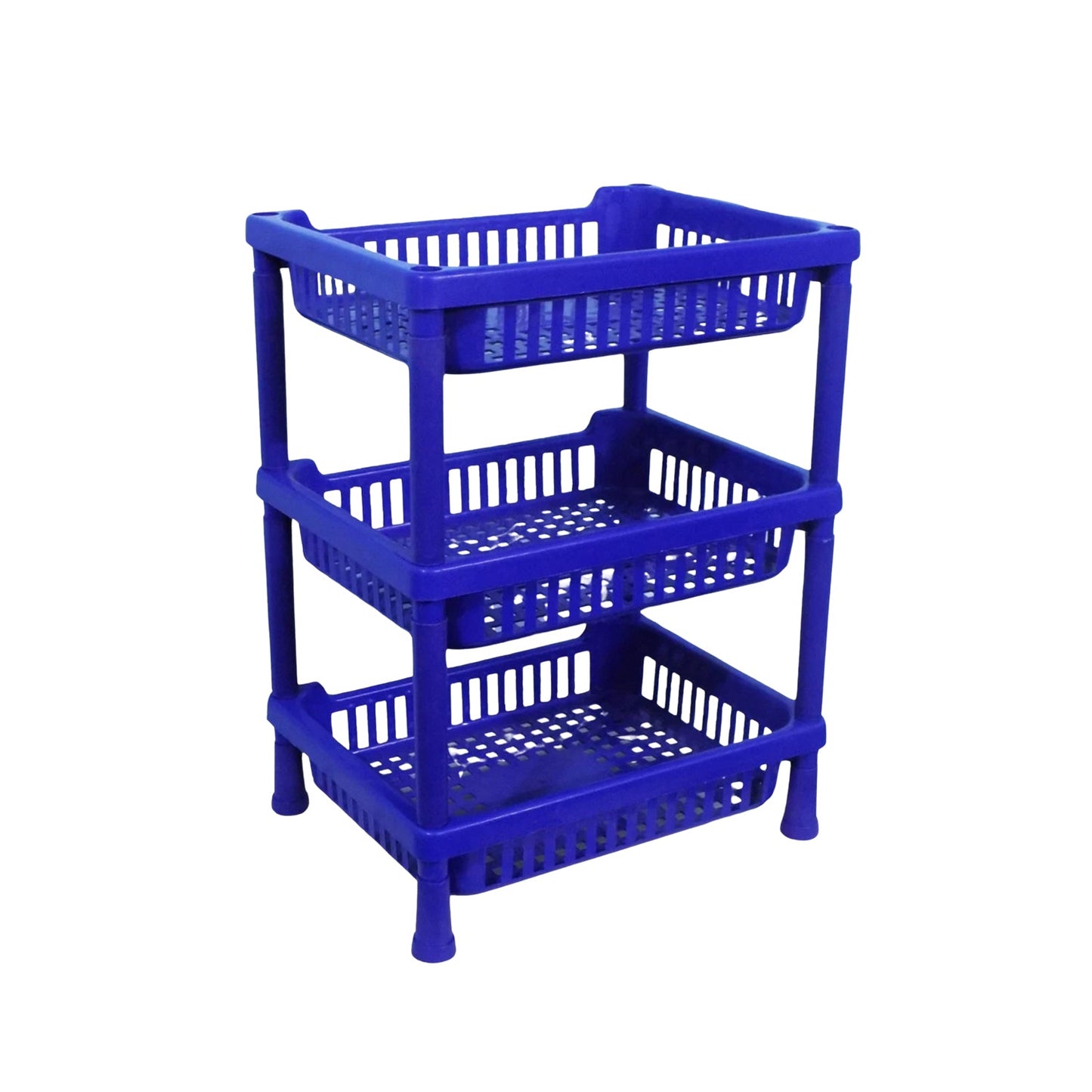 Multipurpose Plastic Storage Rack Oraganiser - 3 pcs - infinityexculsivestore.com