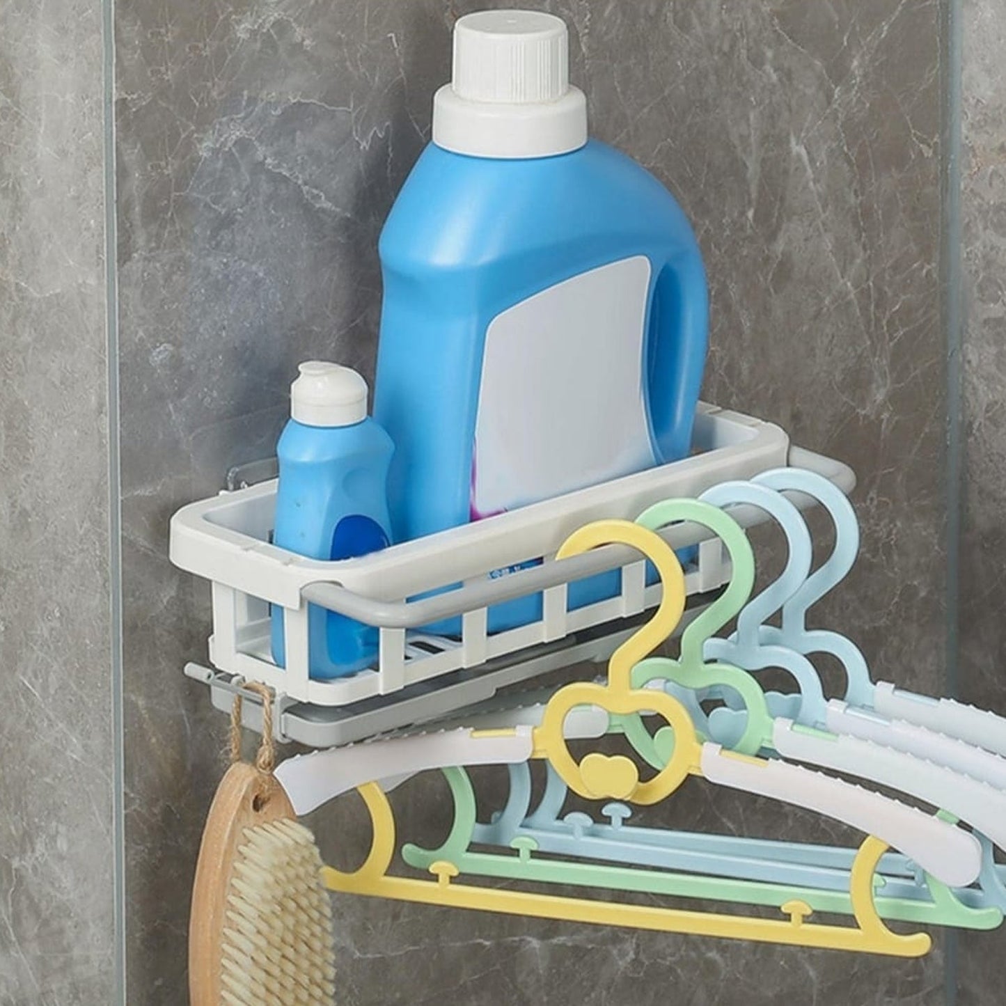 Multipurpose Platic Hanging Drain Rack Retractable Sponge Storage Hanging Rack With Adhesive Hook for Kitchen and Bathroom Dishcloth Holders Basket Drying Tray Organizer - infinityexculsivestore.com