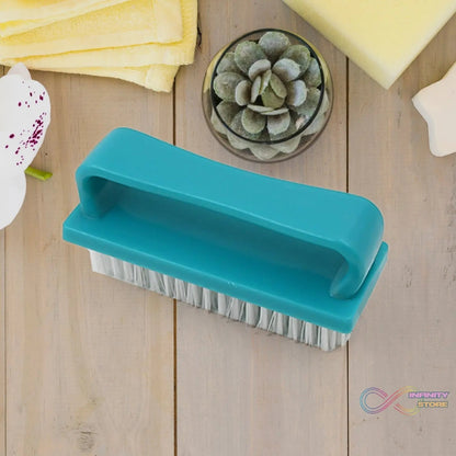 Multipurpose Scrubber Hard Brush with Handle (1 Pc / Small) - infinityexculsivestore.com
