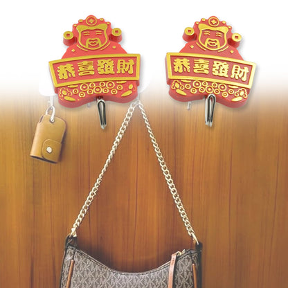 Multipurpose Self - Adhesive Hooks (2 Pc): Heavy Duty, Waterproof, Bathroom, Kitchen - infinityexculsivestore.com