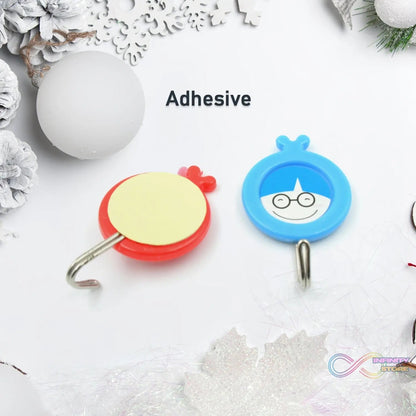Multipurpose Self - Adhesive Hooks (2 Pc): Heavy Duty, Waterproof, Bathroom, Kitchen - infinityexculsivestore.com