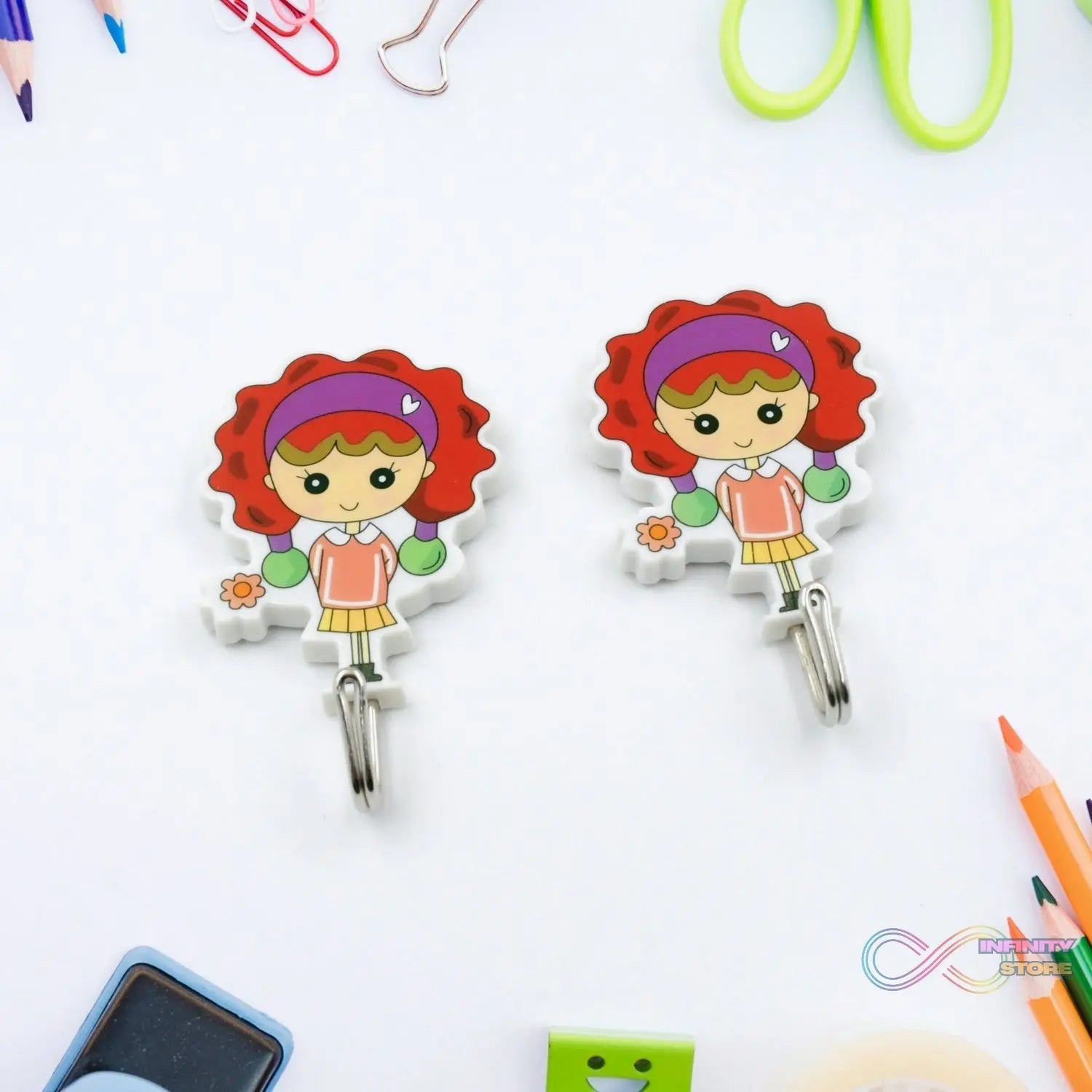 Multipurpose Self - Adhesive Hooks (2 Pc): Heavy Duty, Waterproof, Wall Mount (Bathroom, Kitchen) - infinityexculsivestore.com