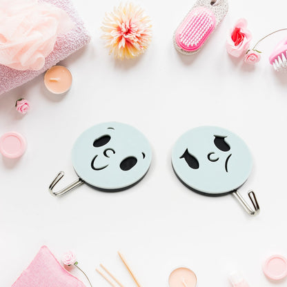 Multipurpose Self - Adhesive Hooks (2 Pc): Heavy Duty, Waterproof, Wall Mount (Bathroom, Kitchen) - infinityexculsivestore.com