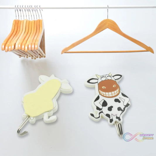 Multipurpose Self - Adhesive Hooks (2 Pc): Heavy Duty, Waterproof, Wall Mount (Bathroom, Kitchen) - infinityexculsivestore.com