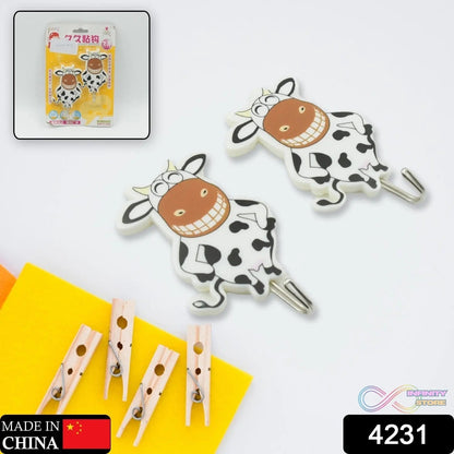 Multipurpose Self - Adhesive Hooks (2 Pc): Heavy Duty, Waterproof, Wall Mount (Bathroom, Kitchen) - infinityexculsivestore.com