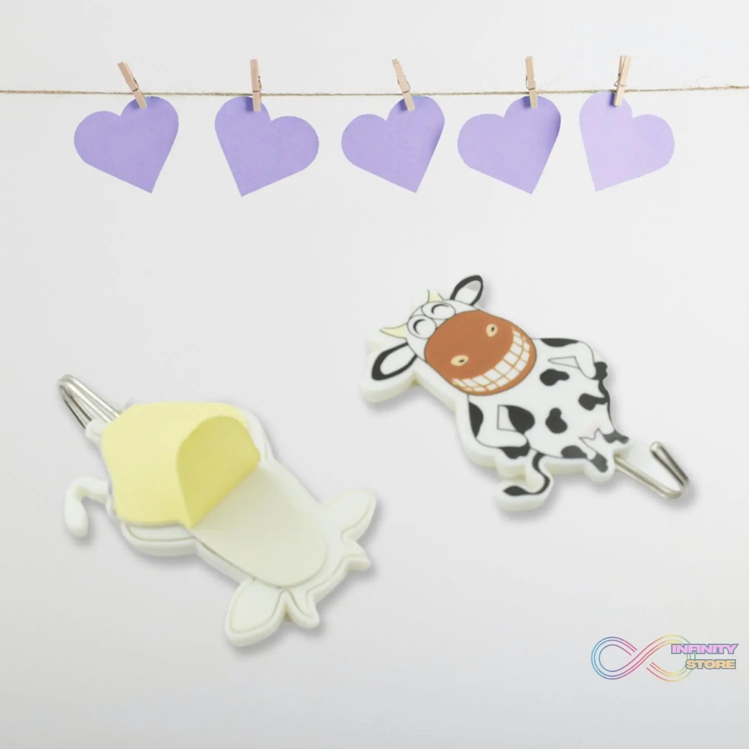 Multipurpose Self - Adhesive Hooks (2 Pc): Heavy Duty, Waterproof, Wall Mount (Bathroom, Kitchen) - infinityexculsivestore.com