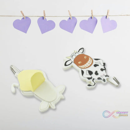 Multipurpose Self - Adhesive Hooks (2 Pc): Heavy Duty, Waterproof, Wall Mount (Bathroom, Kitchen) - infinityexculsivestore.com