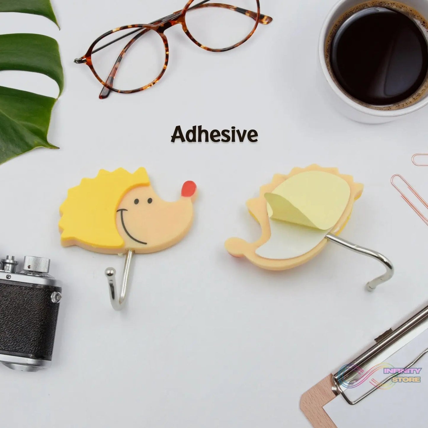 Multipurpose Self - Adhesive Hooks (Heavy Duty): Bathroom, Kitchen, Office - infinityexculsivestore.com