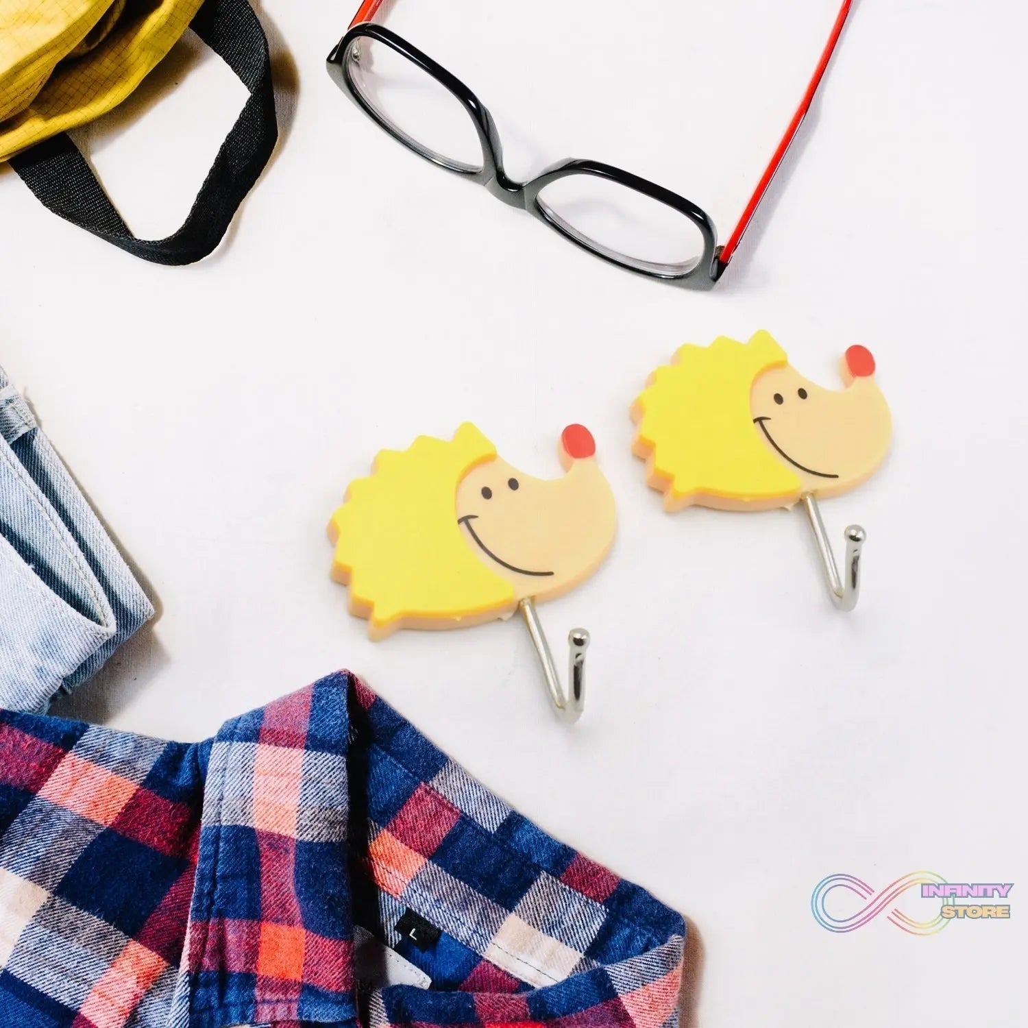 Multipurpose Self - Adhesive Hooks (Heavy Duty): Bathroom, Kitchen, Office - infinityexculsivestore.com