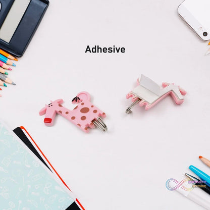 Multipurpose Self - Adhesive hooks (2 Pc Set / Mix Design) - infinityexculsivestore.com