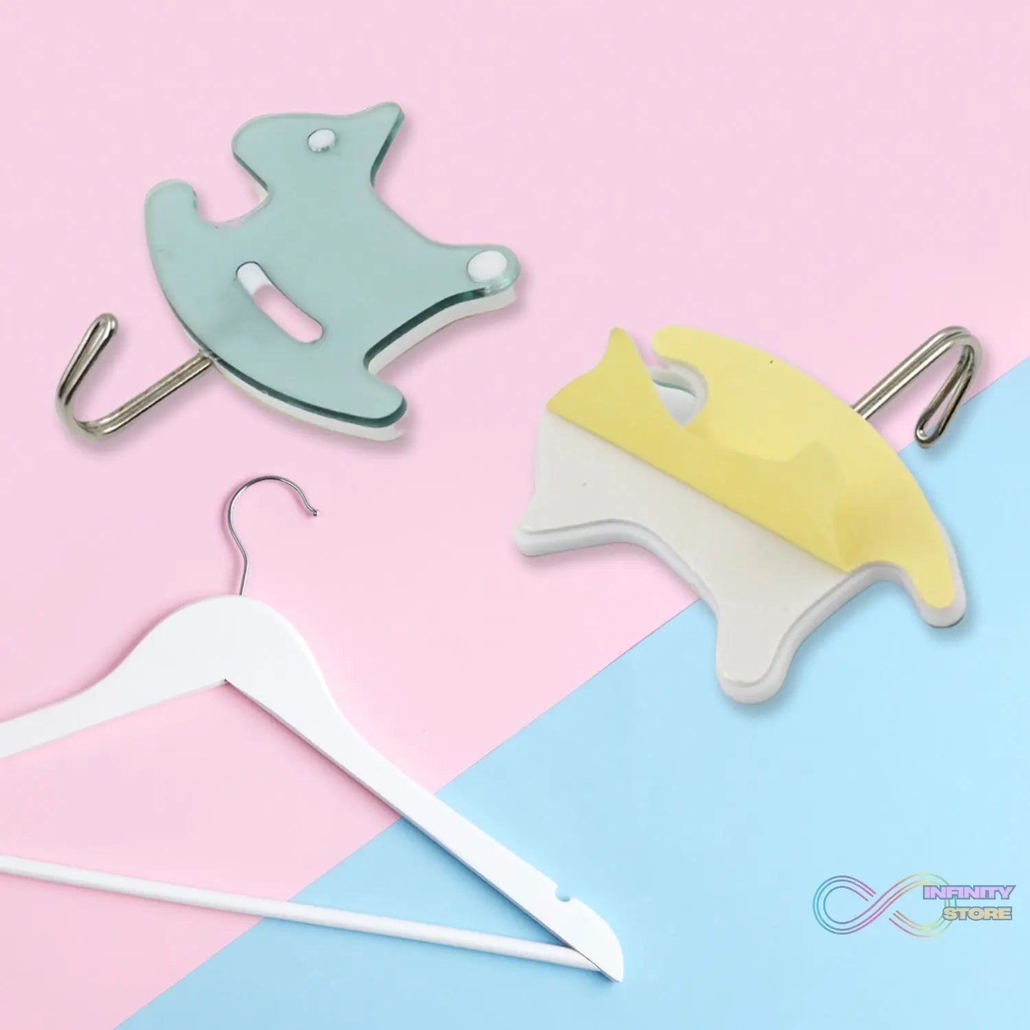 Multipurpose Self - Adhesive hooks (2 Pc Set) - infinityexculsivestore.com