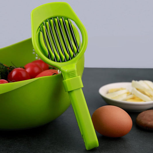 Multipurpose Slicer with Seven Blades, Egg Slicers Stainless Slicer, Strawberry, Tomato, Kiwi, Fruit Cutter, Divider Separator - infinityexculsivestore.com