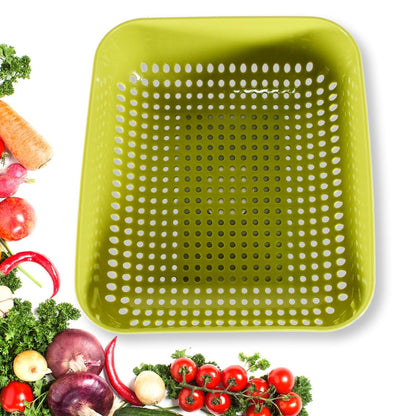 Multipurpose Small Plastic Kitchen Basket, Vegetables and Fruits Washing, Basket (20x17 Cm) - infinityexculsivestore.com