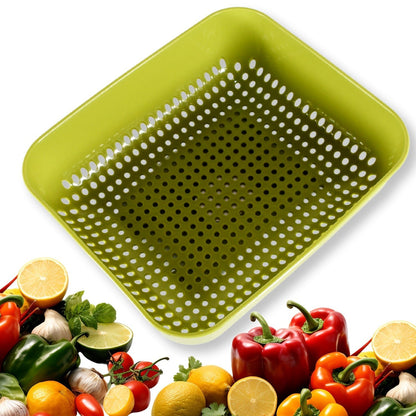Multipurpose Small Plastic Kitchen Basket, Vegetables and Fruits Washing, Basket (20x17 Cm) - infinityexculsivestore.com