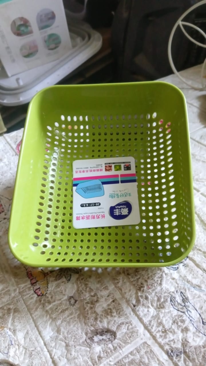 Multipurpose Small Plastic Kitchen Basket, Vegetables and Fruits Washing, Basket (20x17 Cm) - infinityexculsivestore.com