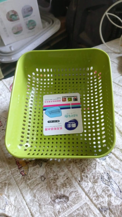 Multipurpose Small Plastic Kitchen Basket, Vegetables and Fruits Washing, Basket (20x17 Cm) - infinityexculsivestore.com