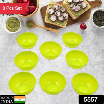 Multipurpose Small Round Plastic Bowl / Katori, Microwave Safe Reusable Lightweight Bowl, Dishwasher Safe Chutney Bowl (8 Pcs Set) - infinityexculsivestore.com