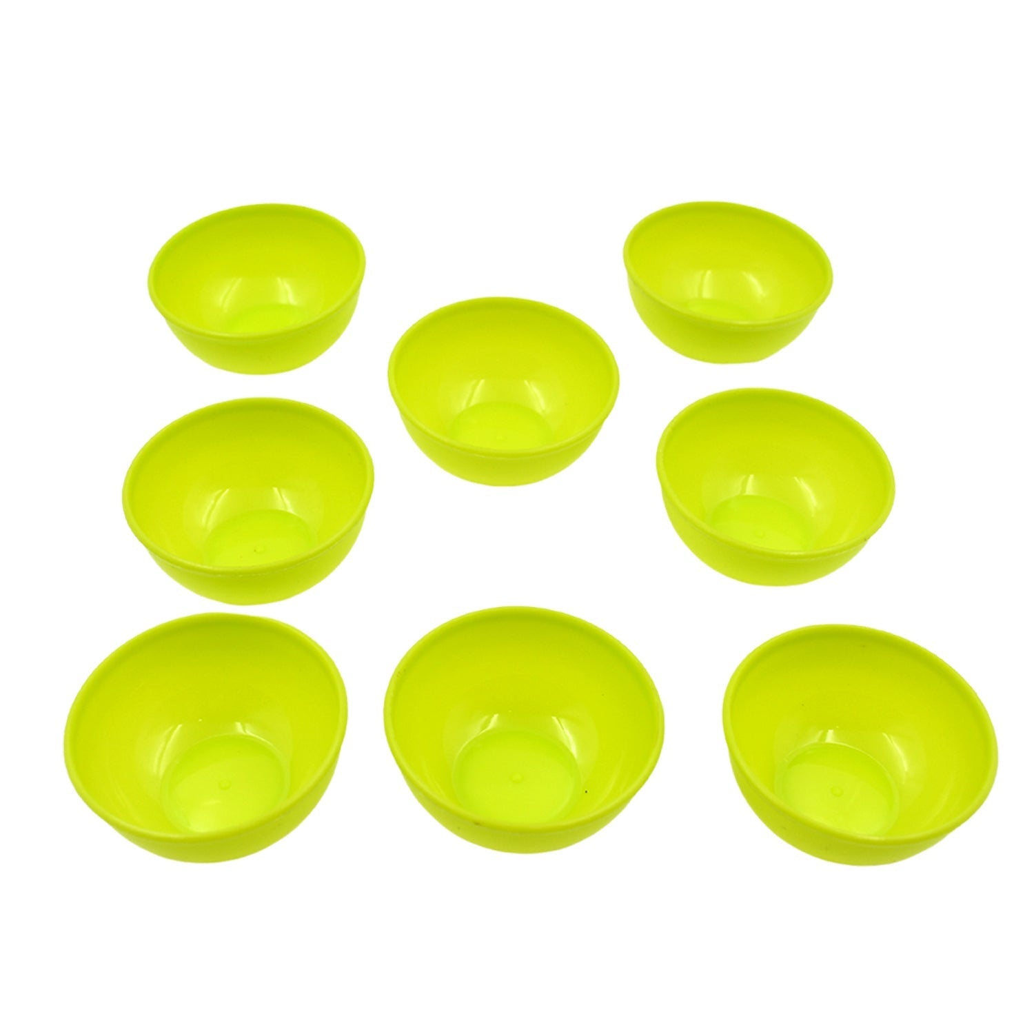 Multipurpose Small Round Plastic Bowl / Katori, Microwave Safe Reusable Lightweight Bowl, Dishwasher Safe Chutney Bowl (8 Pcs Set) - infinityexculsivestore.com