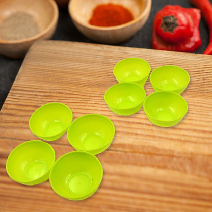 Multipurpose Small Round Plastic Bowl / Katori, Microwave Safe Reusable Lightweight Bowl, Dishwasher Safe Chutney Bowl (8 Pcs Set) - infinityexculsivestore.com