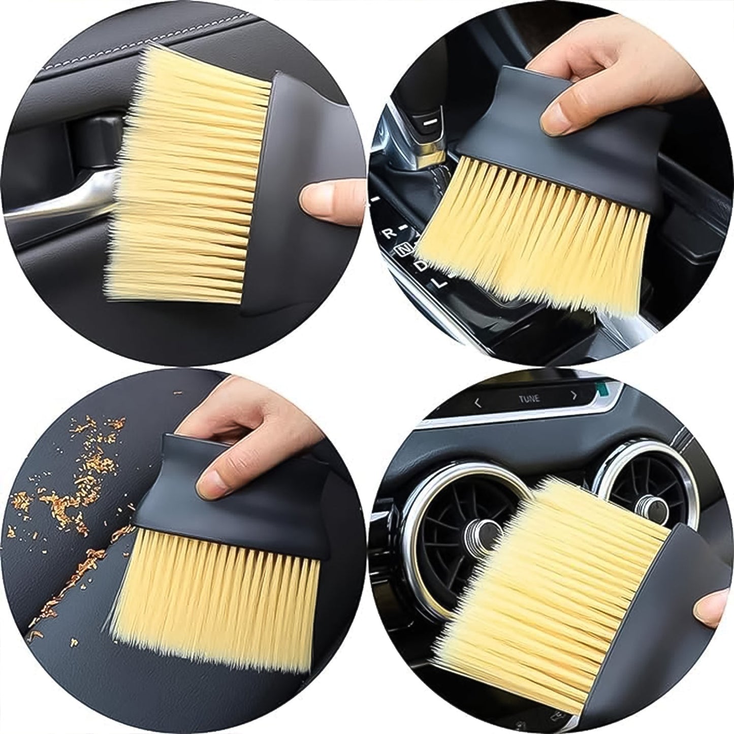 Multipurpose Soft Car Air Conditioner Cleaner Brush (1 Pc) - infinityexculsivestore.com