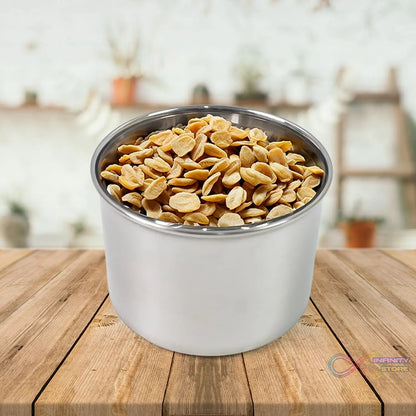 Multipurpose Stainless Steel Airtight Containers with See Through Lid (2 Pc / 500 ML) - infinityexculsivestore.com