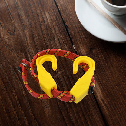 Multipurpose Ultra Flexible Bungee Rope, Luggage Strap, Bungee Cord With And Plastic J Shape Hooks (2 Pc) - infinityexculsivestore.com