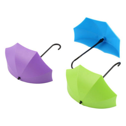 Multipurpose Umbrella Key Hat Holder Wall Hanging Hook Multicolor - infinityexculsivestore.com