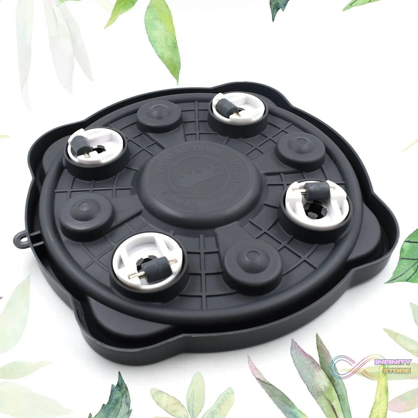 Multipurpose Use, Gas Cylinder Trolley Movable Stand with Wheels, Gas Cylinder Stand, Water Jug Stand, Flower Pot Stand, Oil Tin - infinityexculsivestore.com