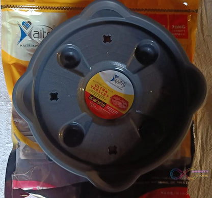 Multipurpose Use, Gas Cylinder Trolley Movable Stand with Wheels, Gas Cylinder Stand, Water Jug Stand, Flower Pot Stand, Oil Tin - infinityexculsivestore.com