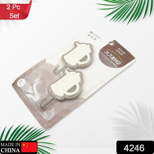 Multipurpose Wall Hooks: Strong & Self - Adhesive for Bathroom, Kitchen, Office ( Mix Design ) - infinityexculsivestore.com