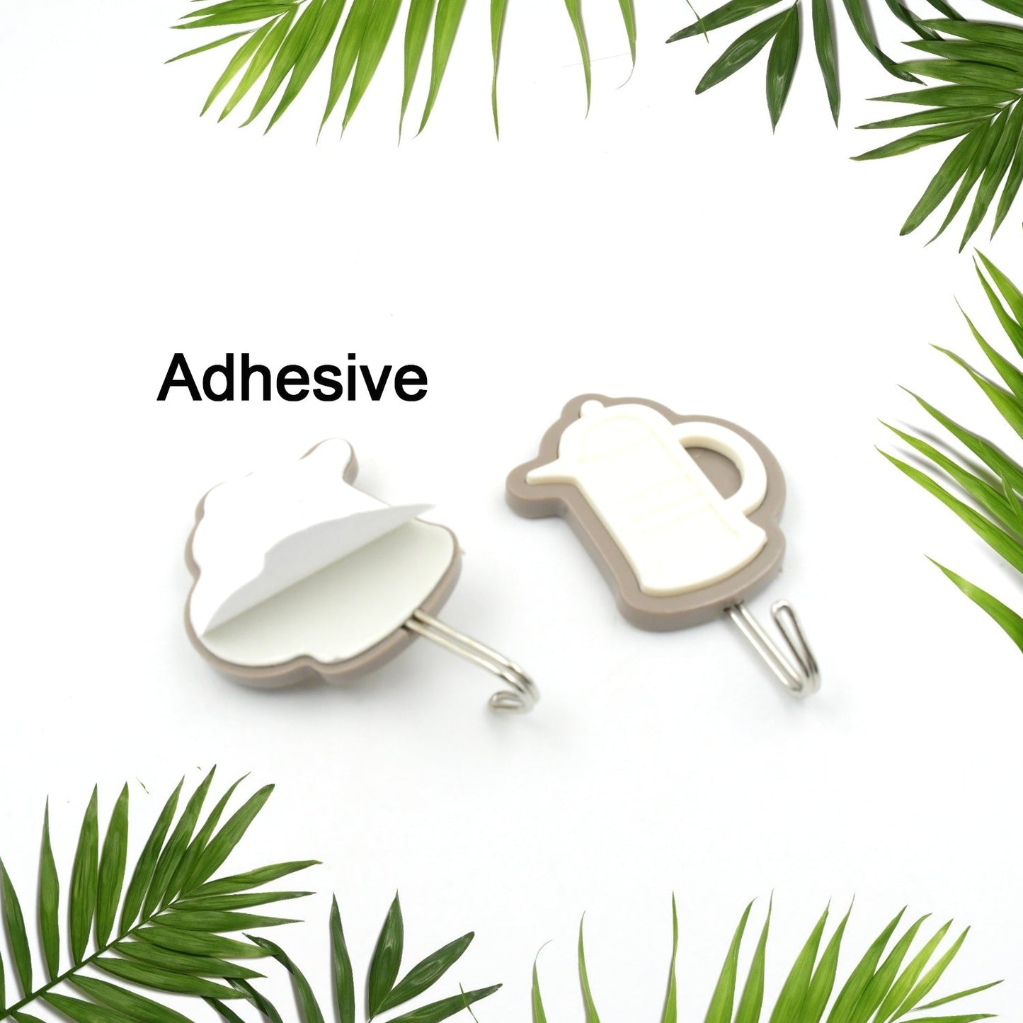 Multipurpose Wall Hooks: Strong & Self - Adhesive for Bathroom, Kitchen, Office ( Mix Design ) - infinityexculsivestore.com