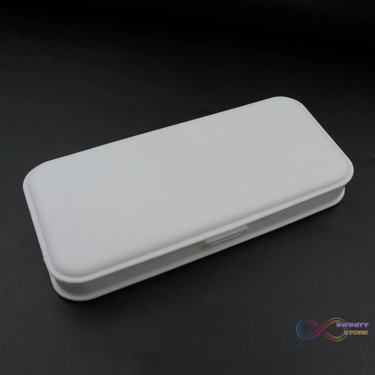 Multipurpose White Compass Pencil Box | 3 - Compartment School Case | Ideal Birthday Gift for Kids - infinityexculsivestore.com
