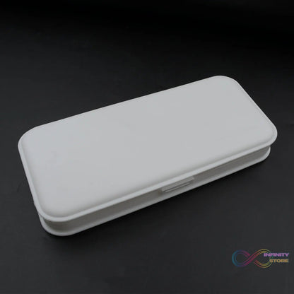 Multipurpose White Compass Pencil Box | 3 - Compartment School Case | Ideal Birthday Gift for Kids - infinityexculsivestore.com