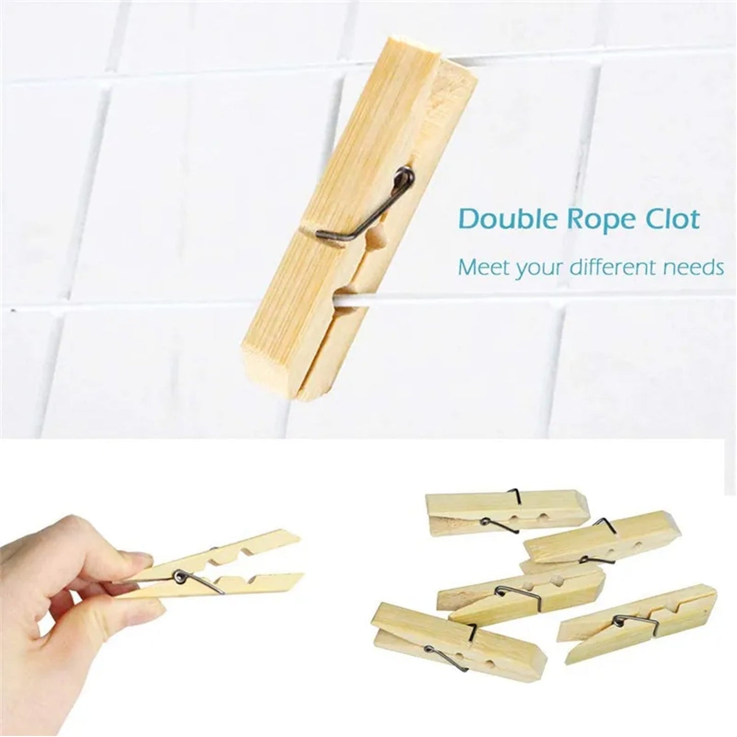 Multipurpose Wooden Heavy Clip (20 Pieces) for Clothespin , Dryer, Hanger, Photo Paper Peg Pin, Craft Clips for School Arts Crafts Decoration - infinityexculsivestore.com