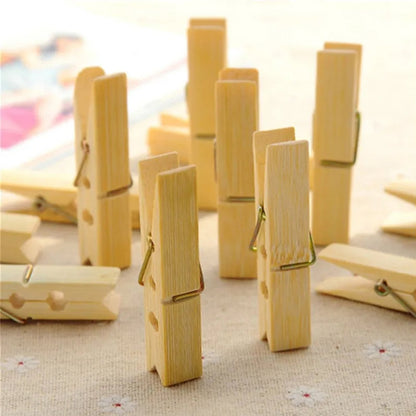 Multipurpose Wooden Heavy Clip (20 Pieces) for Clothespin , Dryer, Hanger, Photo Paper Peg Pin, Craft Clips for School Arts Crafts Decoration - infinityexculsivestore.com