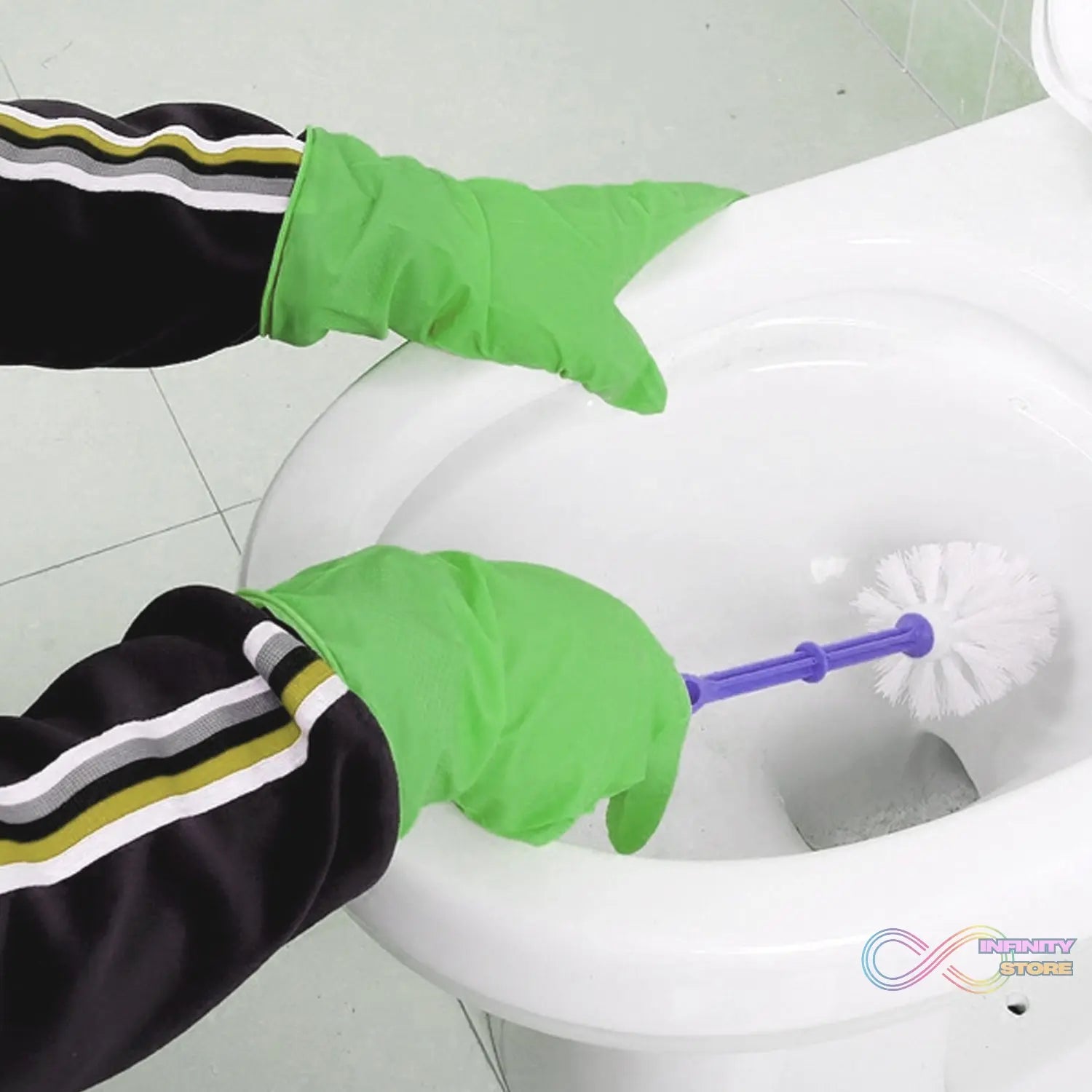 Toilet cleaning brush