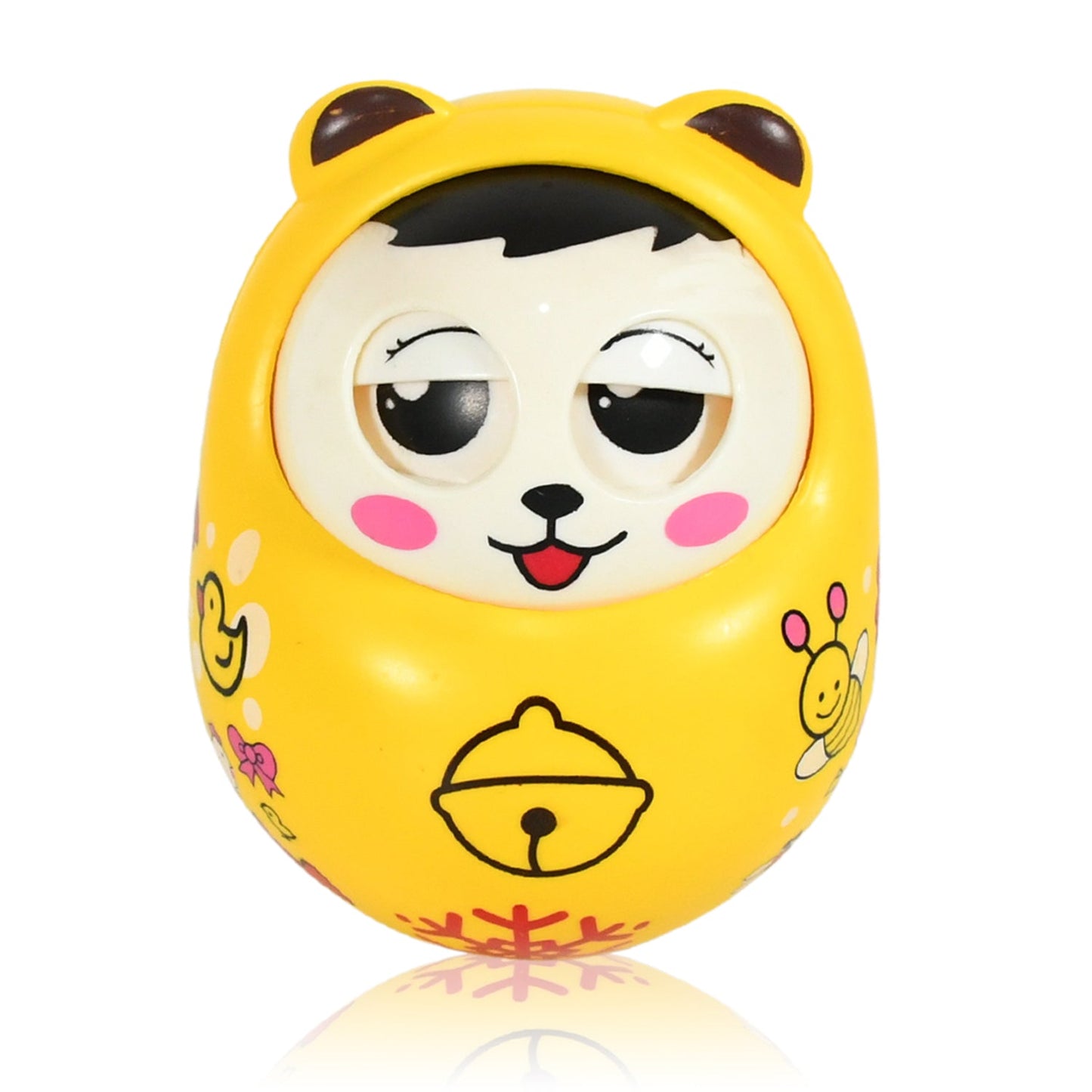 Musical Roly Poly Toys for Baby | Push and Shake Wobbling Toy with Music | Tumbler Doll Toy for Babies | Sound Balancing Doll Toys for Baby Boys, Girls 8+ Months Multicolor (1 Pc) - infinityexculsivestore.com