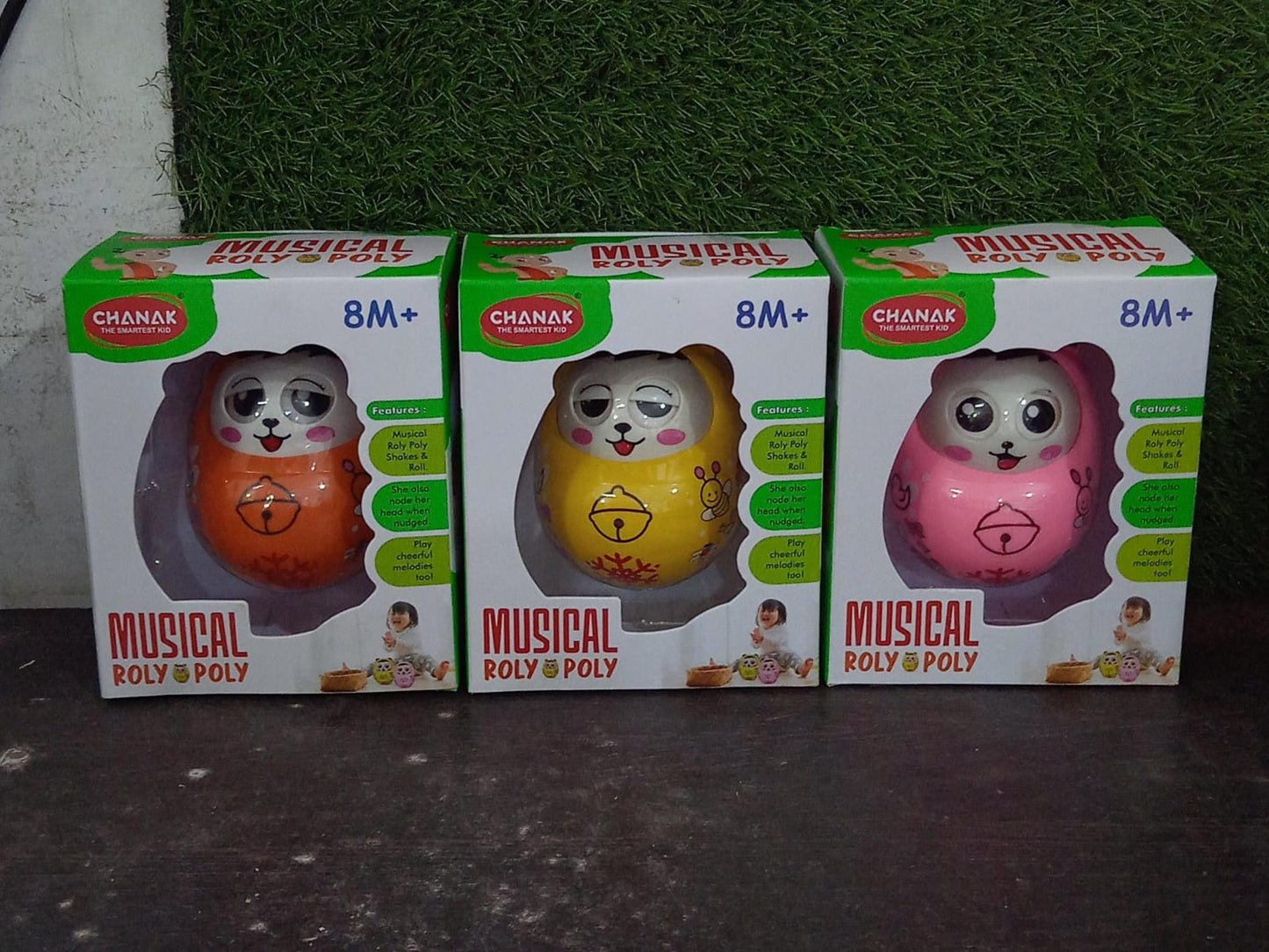 Musical Roly Poly Toys for Baby | Push and Shake Wobbling Toy with Music | Tumbler Doll Toy for Babies | Sound Balancing Doll Toys for Baby Boys, Girls 8+ Months Multicolor (1 Pc) - infinityexculsivestore.com